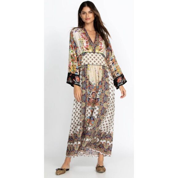 Jhonny Was TIERRA ZONIA DRESS 100% silk - Picture 1 of 16